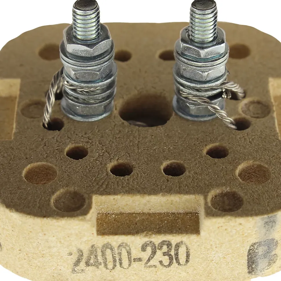 Résistance stéatite 2400W 47mm tête carrée SAUTER