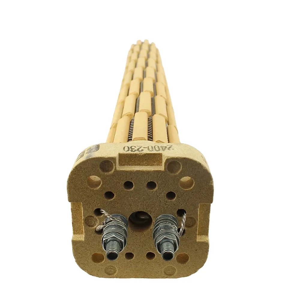Résistance stéatite 2400W 47mm tête carrée SAUTER