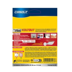 Ruban adhésif de fixation transparente Cyanolit Koltout - 10 pièces