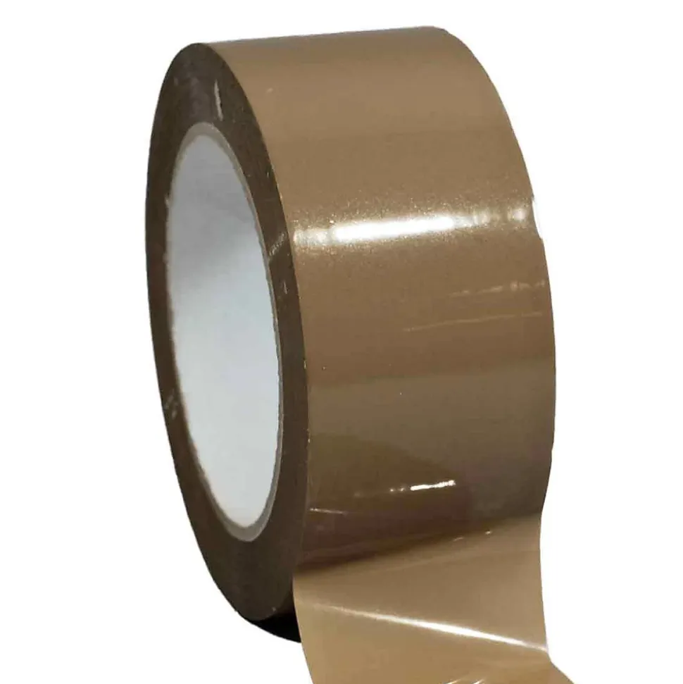 Ruban adhésif d'emballage polypropylène havane 28mic - rouleau adhésif marron 48 mm x 100 m