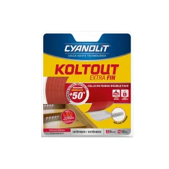Ruban colle Koltout extra fin h. 8 mm x l. 10 m