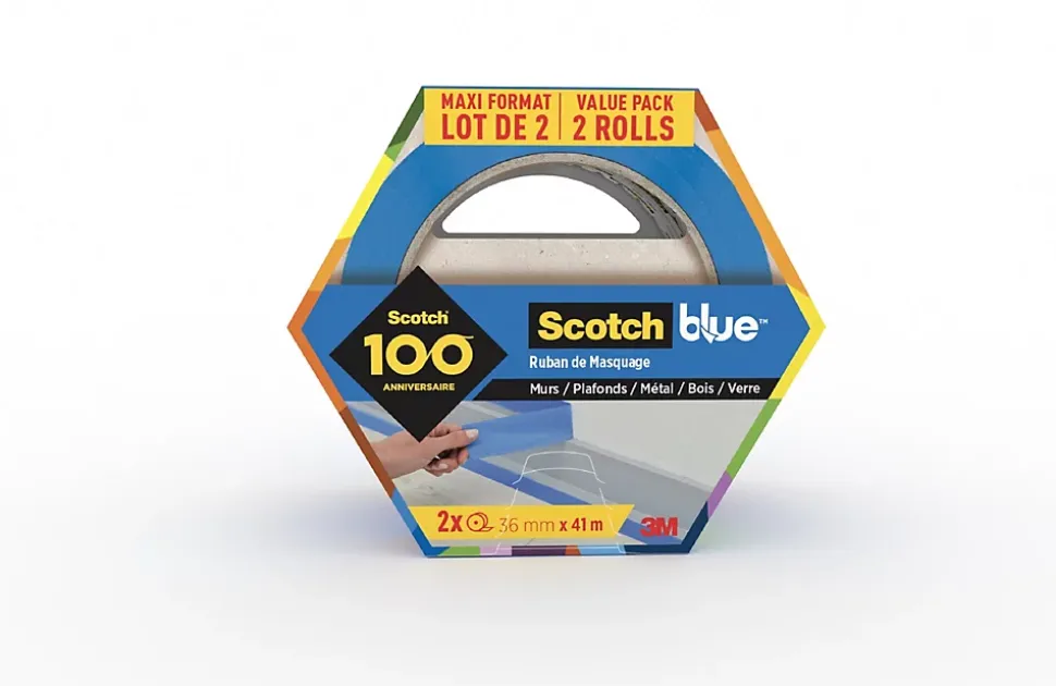 Ruban de Masquage multi-surface ScotchBlue™ Bleu 36 mm x 41 m