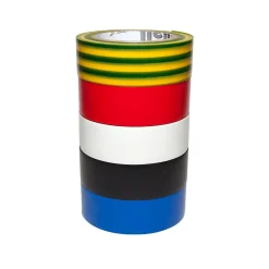 Ruban d'isolation, couleur mélangée 19 mm x 10 m vendu par 5 pièces