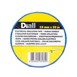 Ruban d'isolation électrique 19 mm x 33 m bleu