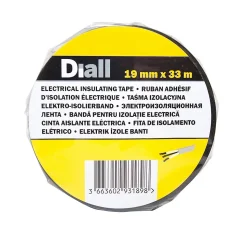Ruban d'isolation électrique 19 mm x 33 m noir
