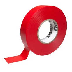 Ruban d'isolation électrique 19 mm x 33 m rouge