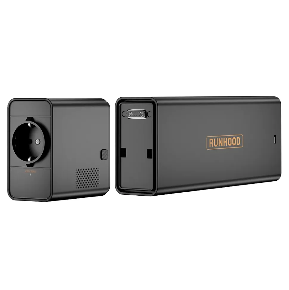 RUNHOOD EB324 - Batterie Portable 324 Wh + Onduleur AC 80 W - Modulaire