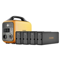 RUNHOOD HE600 + 4 EB324 - Station Modulaire 600 W 1296 Wh avec Hot-Swap