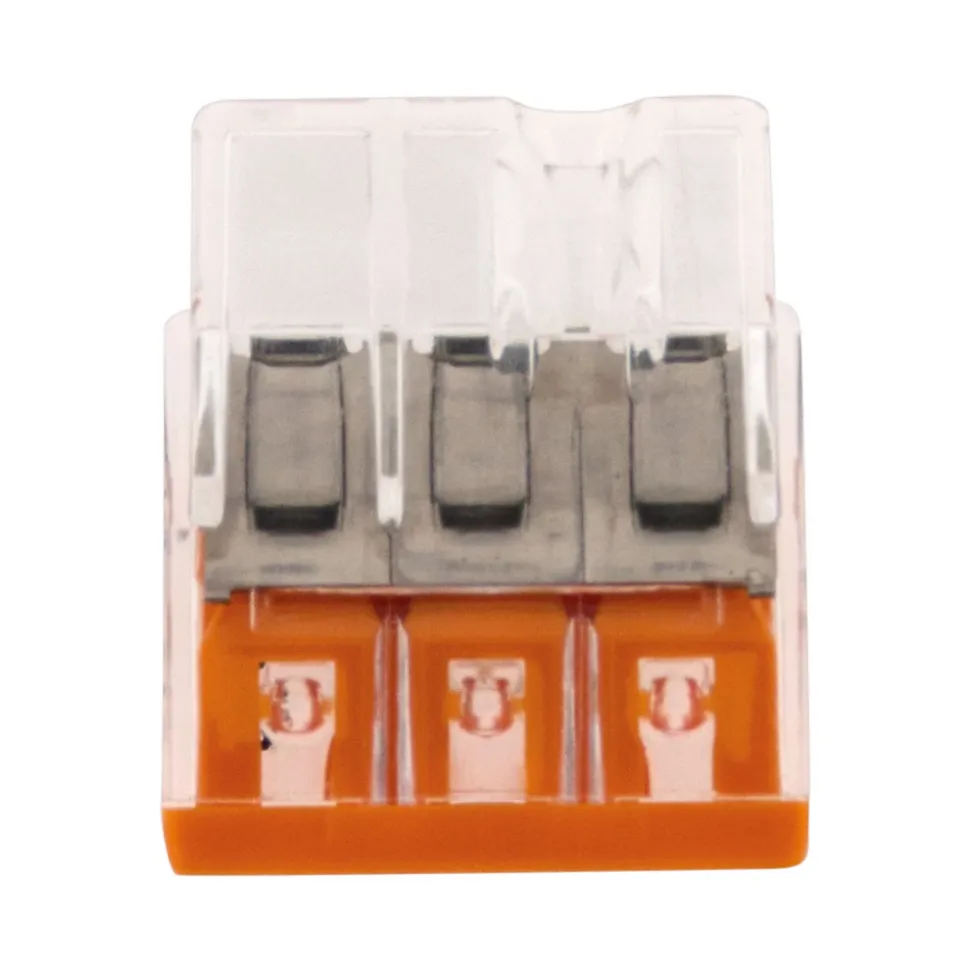 Sachet de 10 bornes 3 entrées série 2273 - Wago