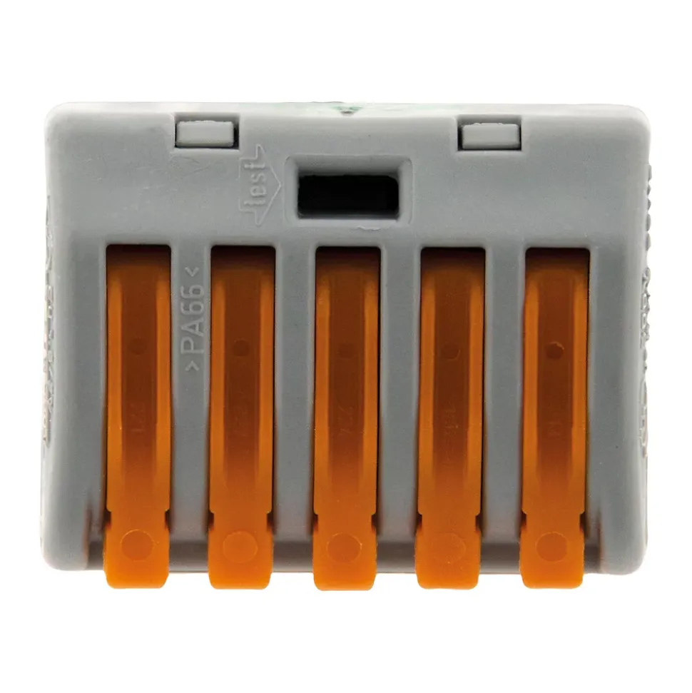 Sachet de 5 bornes 5 entrées série 222 - Wago