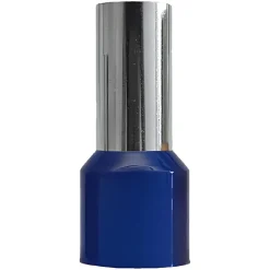 Sachet De 100 Embouts De Câblage Pour Fil Souple Section 50mm² - Bleu - Collerette Isolante