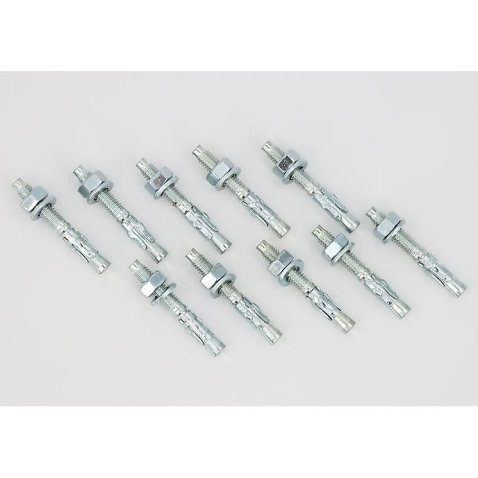 Sachet de 10 goujons d'ancrage métallique M.6x45mm