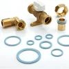 Sachet de 10 joints fibre bleu gaz conformes GRDF pour installation de plomberie chauffage de 3/8" (12x17) epaisseur 1,5 mm