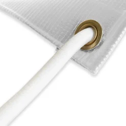 Sandow élastique Blanc 30 mètres - Qualité PRO TECPLAST 9SW - Tendeur pour bâche de diamètre 9 mm