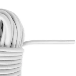 Sandow élastique Blanc 15 mètres - Qualité PRO TECPLAST 9SW - Tendeur pour bâche de diamètre 9 mm