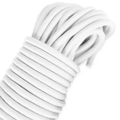 Sandow élastique Blanc 20 mètres - Qualité PRO TECPLAST 9SW - Tendeur pour bâche de diamètre 9 mm