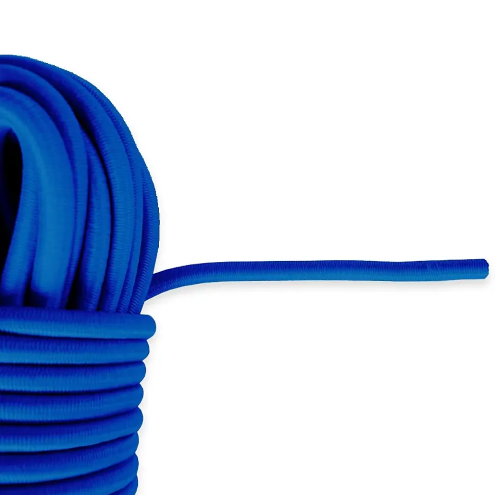 Sandow élastique Bleu 15 mètres - Qualité PRO TECPLAST 9SW - Tendeur pour bâche de diamètre 9 mm
