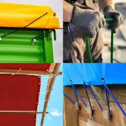 Sandow élastique Vert 25 mètres - Qualité PRO TECPLAST 9SW - Tendeur pour bâche de diamètre 9 mm