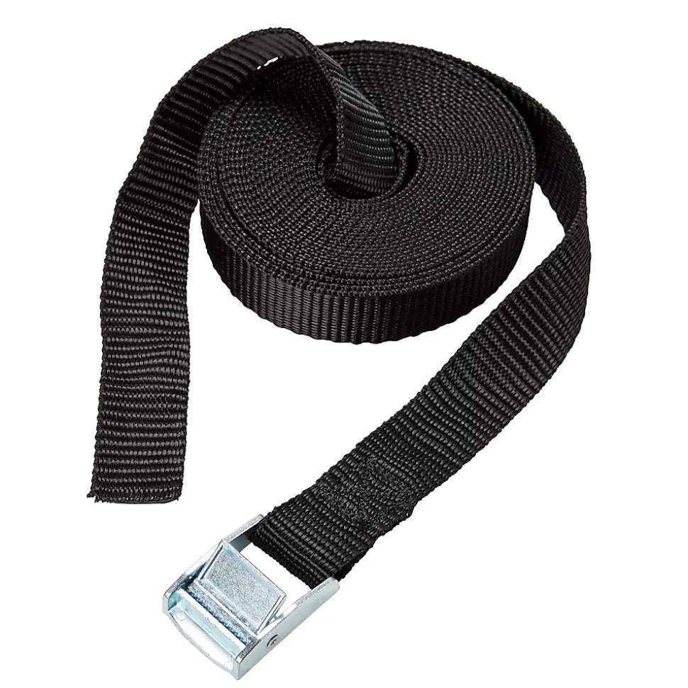 Sangle à came Diall L. 2,5 m x l. 2,5 cm tissage noir