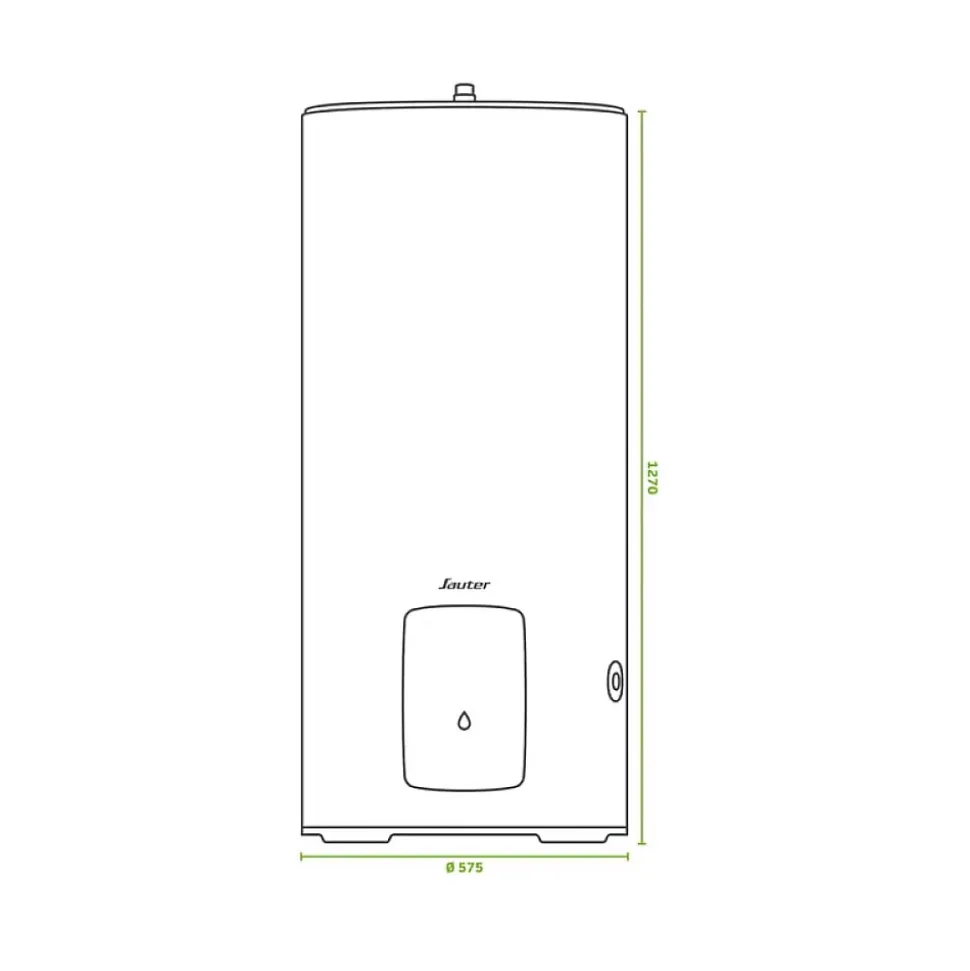 SAUTER Chauffe-eau électrique CANGAR vertical sur socle 200L - ACI Hybride