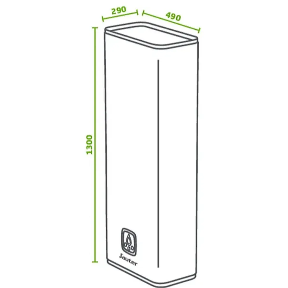 SAUTER Chauffe-eau électrique plat connecté GUELMA 80L blanc - multiposition
