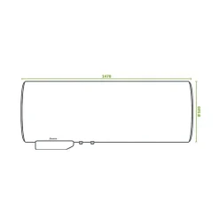 SAUTER Chauffe-eau électrique CANGAR horizontal mural 200L - ACI Hybride