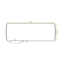 SAUTER Chauffe-eau électrique CANGAR horizontal mural 200L - ACI Hybride