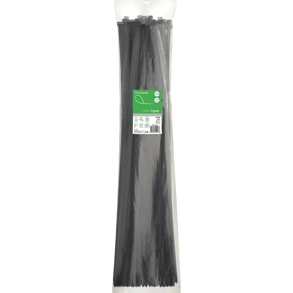 Schneider - Collier De Serrage Plastique Grande Taille 780x8,8mm - Nylon - Lot De 100 Colliers Serre-câbles