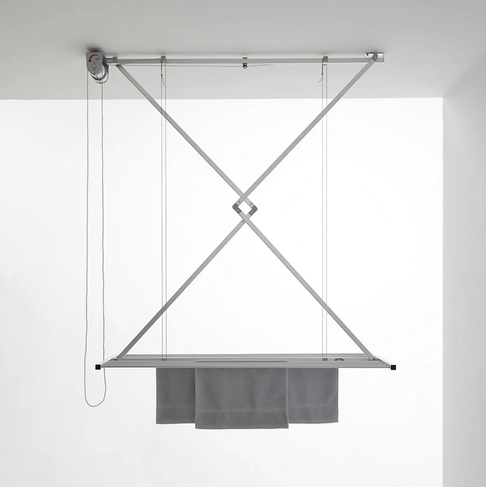 Séchoir plafond manuel 152x54x25cm alu Foxydry Mini 150