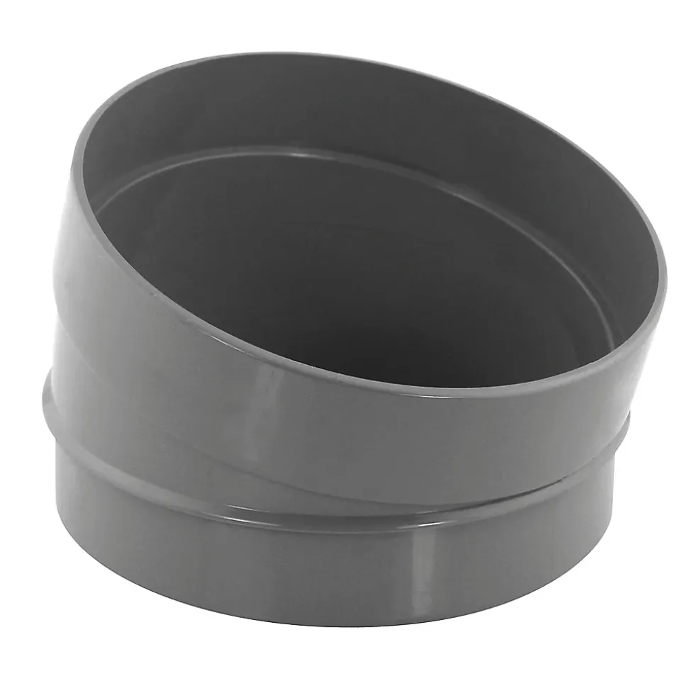 Secteur de coude PVC évacuation 15° mâle/femelle Ø100 Fitt