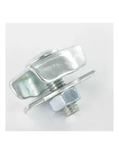 Serre cable plat simple Acier zingué Câble De 3 - 1 pièce