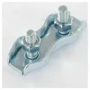 Serre-câble plat duplex Acier zingué Câble De 5 - 10 pièces