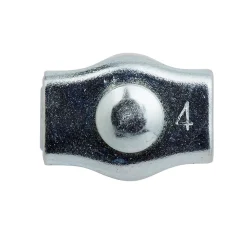 Serre-câbles plat 1 boule pour Ø. 4 mm vendu par 2