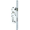 Serrure à encastrer Bricard condamnation bout rond blanc axe 40 mm