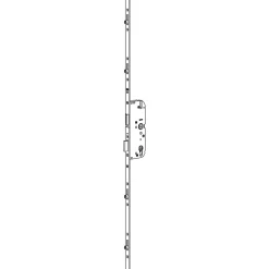 Serrure à larder SECURY 35/92 4 galets têtière de 16mm carré 8mm L 2285mm cote D 1050mm - FERCO - 6-26459-01-0-1