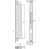 Serrure 2 points à levier 41mm Variaxe - STREMLER - 1223.41.0