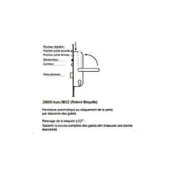 Serrure 4 points série 20215 automatique L2150mm têtière 16mm Axe 40mm sans gâche - VACHETTE - 26766000