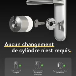 Serrure connectée Nuki Smart Lock Pro acier