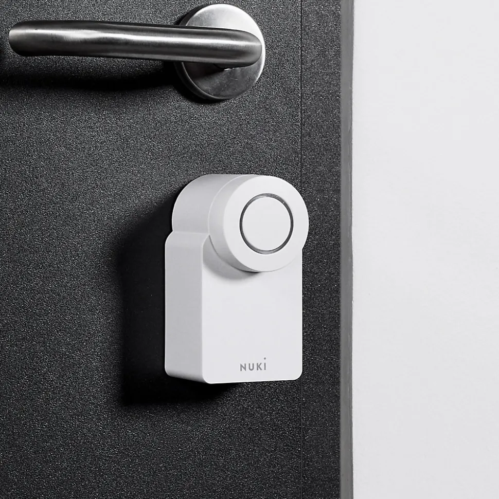 Serrure connectée Nuki Smart Lock Go blanche