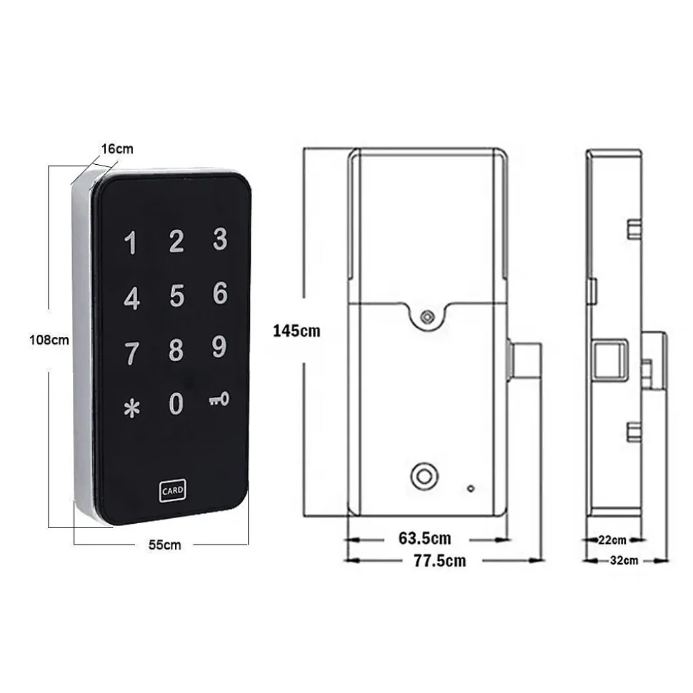 Serrure connectée pour casier et meuble locky-12 (compatible locky smart lock ou tthotel)