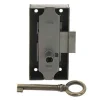 Serrure en applique axe 25 l. 40 mm x H. 50 mm x ep. 10 mm gauche