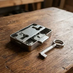 Serrure en applique l. 47 mm x H. 55 mm x EP. 9 mm