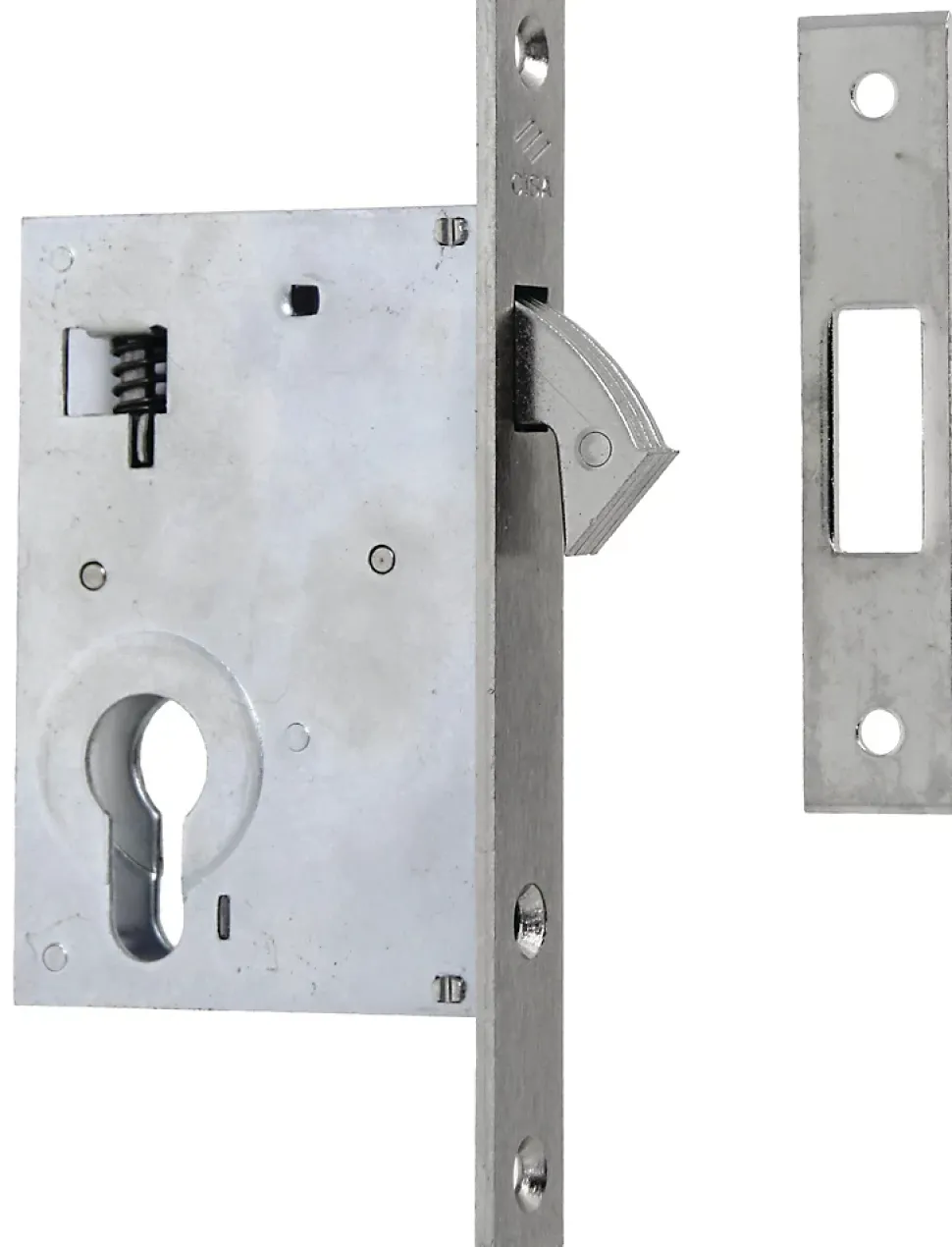 Serrure monopoint à larder profil étroit à crochet axe 40mm - CISA - CIS45110.40