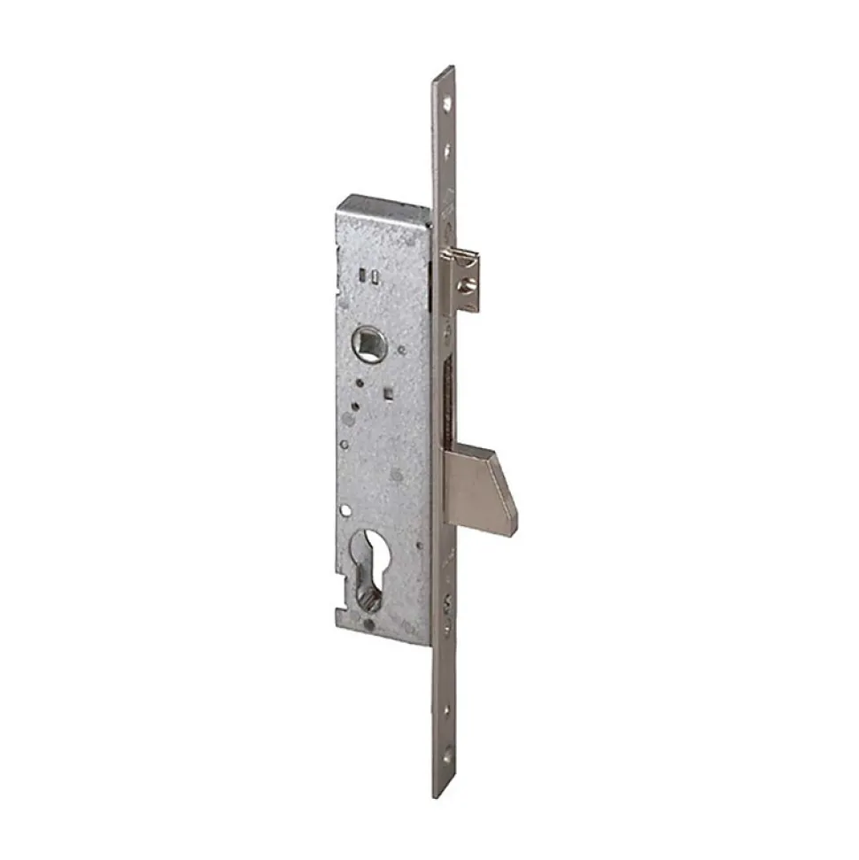 Serrure monopoint à larder profil étroit à pêne basculant et demi-tour axe 35mm - CISA - CIS4621535