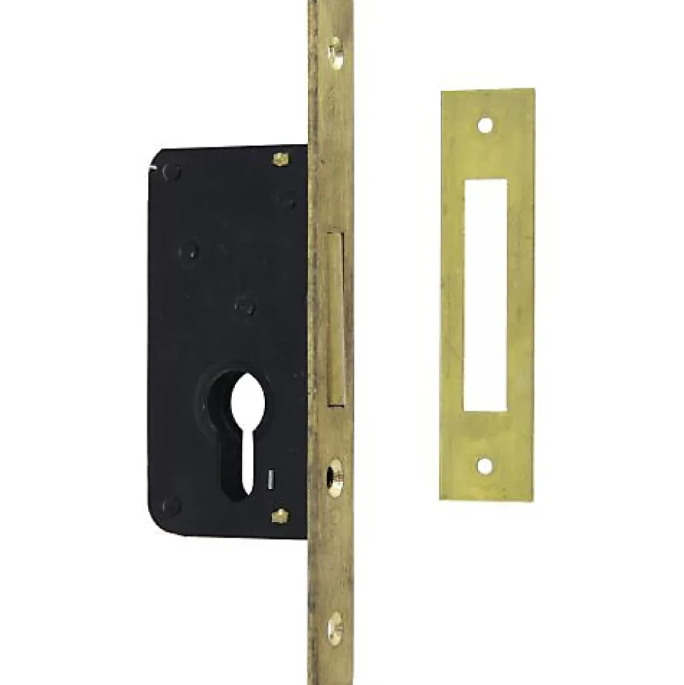 Serrure monopoint à larder axe à 40mm pêne dormant têtière laiton - CISA - CIS5231040