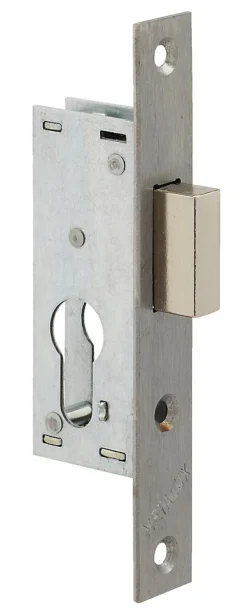 Serrure monopoint à larder profil étroit pêne dormant seul petit coffre Série 14 largeur 21mm - METALUX - F114210000