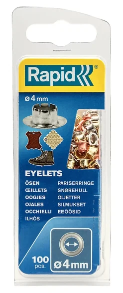 Set de 100 pièces oeillets Rapid Ø4mm