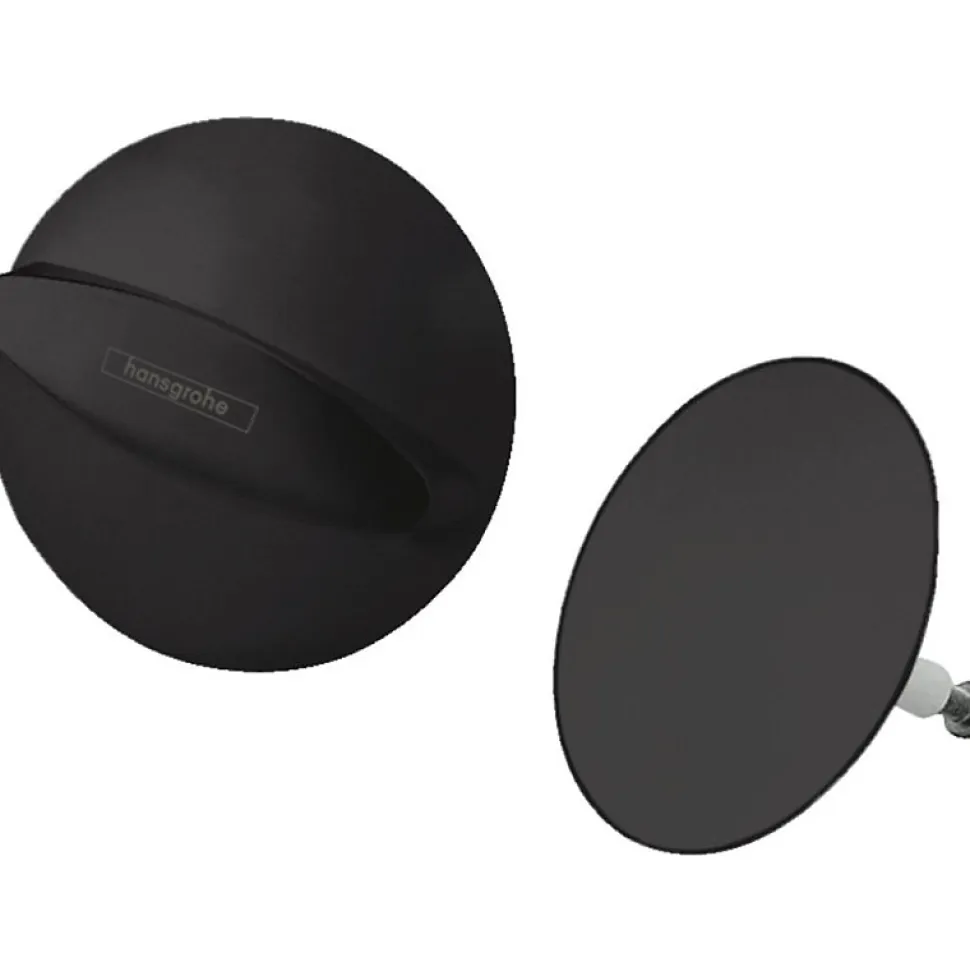 Set de finition vidage baignoire HANSGROHE Flexaplus noir mat