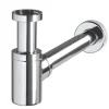 Siphon chromé 32mm avec tuyau Wirquin