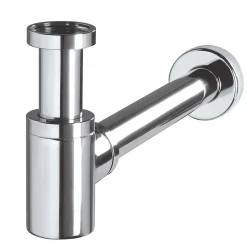Siphon chromé 32mm avec tuyau Wirquin